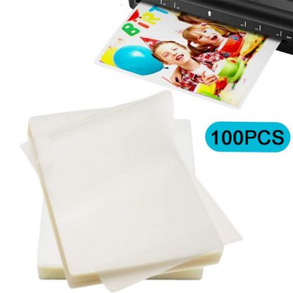 图片 100pcs A4 Laminating Pouches Gloss Micron Laminator Laminate Sheets UK