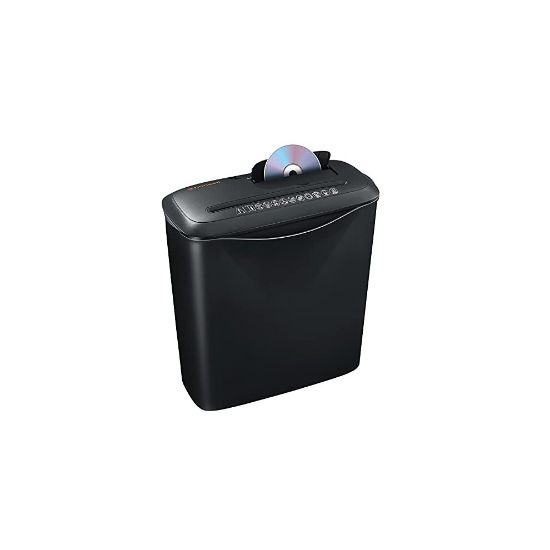 图片 Bonsaii 8 Sheet Strip Cut Paper Shredder, Credit Card CD/DVD Shredder for Home Use With 13L Wastebasket,Black(S120-C)