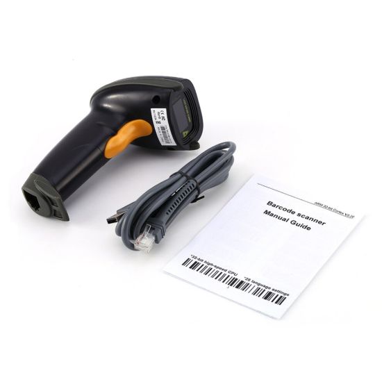 图片 Laser Barcode Scanner USB Handheld Automatic Bar Code Reader Scan POS With Stand