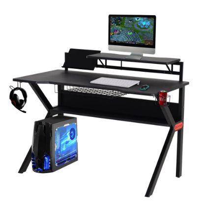 图片 HOMCOM Gaming PC Desk | Computer Table