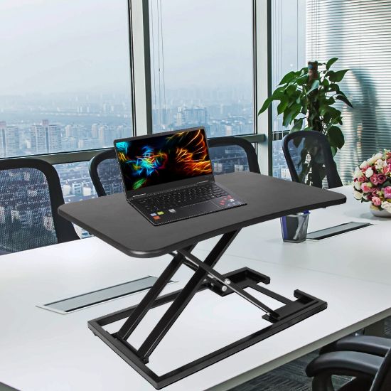 图片 Height Adjustable Desk Sit Stand Desk Converter Ergonomic Standup Desk