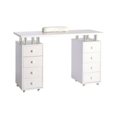 图片 Mobile Manicure Nail Table Bar Art Salon Beauty Storage Station Desk