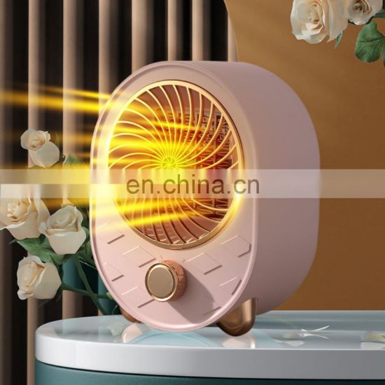 图片 1000W Home Winter Small Portable PTC Ceramic Personal Space Heater Electric Desktop Mini Fan Heater