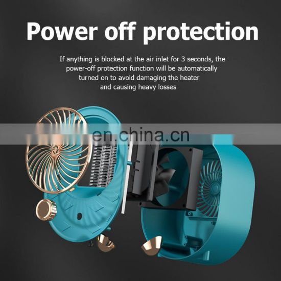 图片 1000W Home Winter Small Portable PTC Ceramic Personal Space Heater Electric Desktop Mini Fan Heater