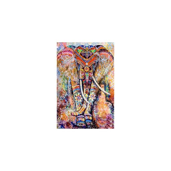 图片 5D Diamond Paint Kit, Elephant DIY Crystal Embroidery Painting, Full Drill Diamond Cross Stitch Painting, Colorful Paintings Pictures Art Cr