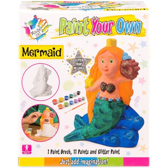 图片 Made It! TY6038 Mermaid Craft Painting Set for Kids