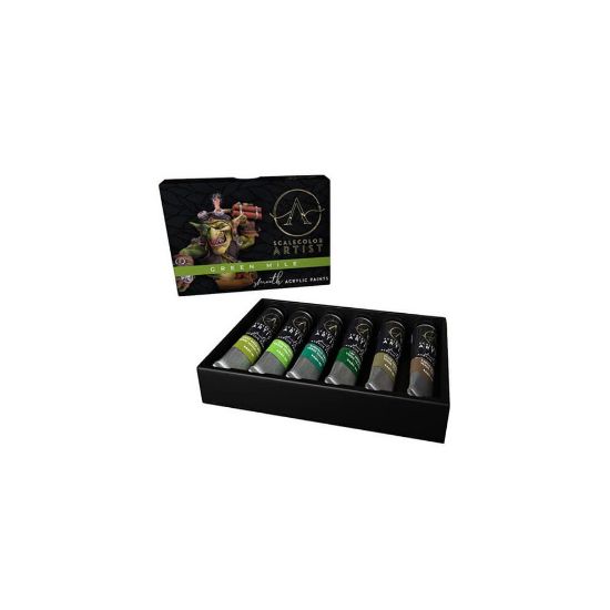 图片 Scale 75 Scalecolor Artist Paint Set (Green Mile)