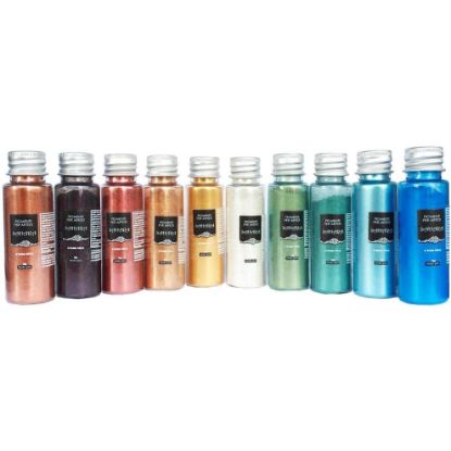 图片 Sahara Mixed Metallic Pigments for Adults, Multi-Colour, Manufacturer Size: 10 x 10 ml