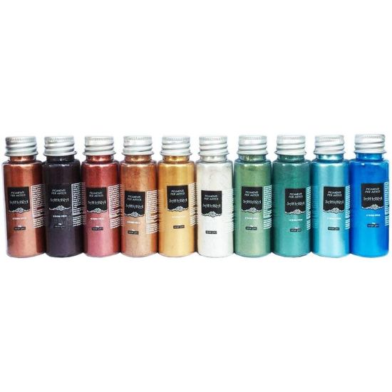 图片 Sahara Mixed Metallic Pigments for Adults, Multi-Colour, Manufacturer Size: 10 x 10 ml