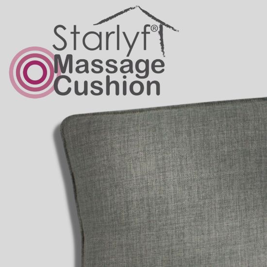 图片 Massage Cushion Starlyf, Vibration Technology, Stylish and Decorative, Cordless Function, 100% Polyester, for Bed, Sofa, Car Seat, Relax in Everywhere