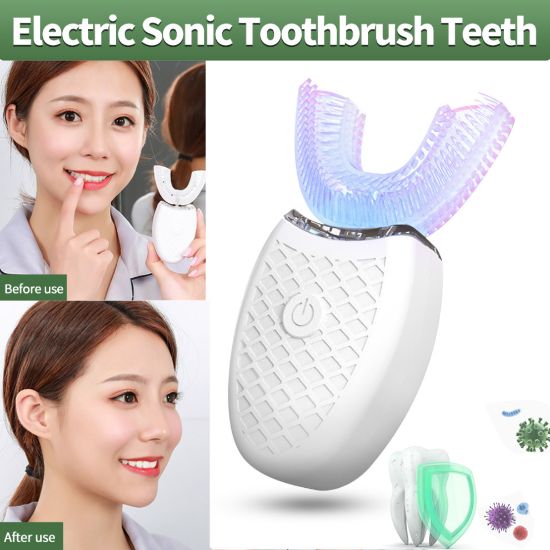 图片 360° Ultrasonic Automatic Electric Toothbrush U-Shaped Wireless Brush