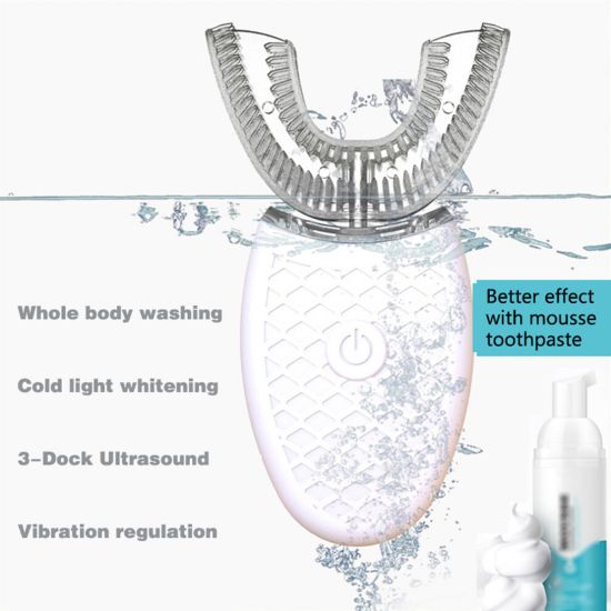 图片 360° Ultrasonic Automatic Electric Toothbrush U-Shaped Wireless Brush