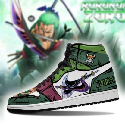 图片 One Piece Zoro Anime Shoes Boot Three Swords Skill