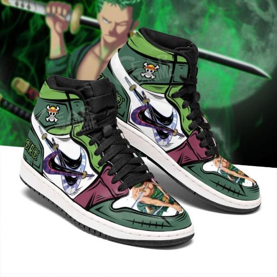 图片 One Piece Zoro Anime Shoes Boot Three Swords Skill