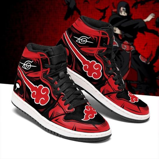 图片 Akatsuki Itachi Sneakers Symbol Naruto Anime Shoes