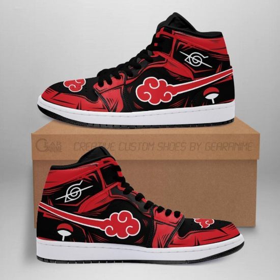 图片 Akatsuki Itachi Sneakers Symbol Naruto Anime Shoes