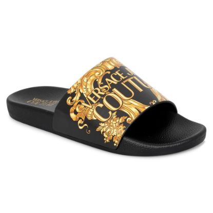 图片 Versace Jeans Couture ZS365 Baroque Logo Slider Black