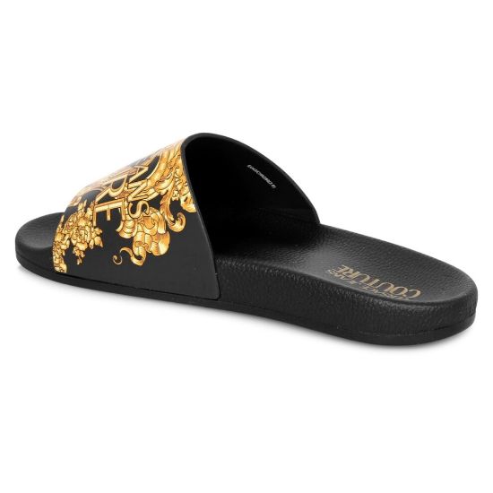 图片 Versace Jeans Couture ZS365 Baroque Logo Slider Black