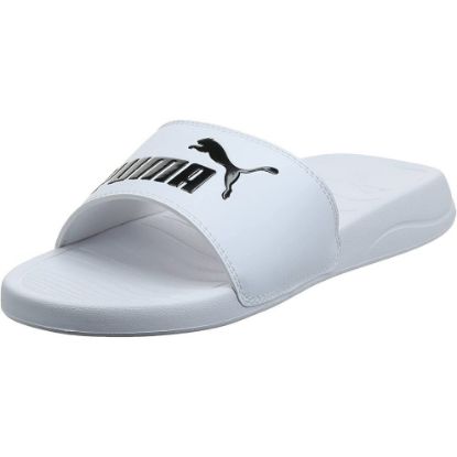 图片 (11 UK, White/Black) Puma Unisex Adult Popcat 20 Sliders