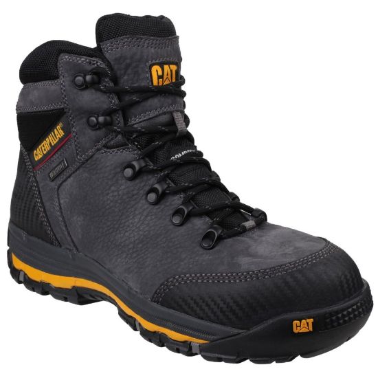 图片 (12 UK, Dark Shadow) Caterpillar Mens Munising Waterproof Safety Boots