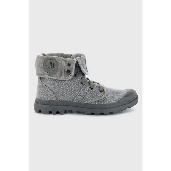 图片 (UK 12) PALLADIUM pallabrouse baggy lace up ankle boots in titanium grey