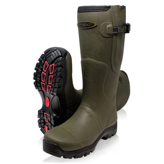 图片 Dirt Boot Men`s Neoprene Fleece Lined Rubber Wellington Muck Wellies Thermal Winter Boots