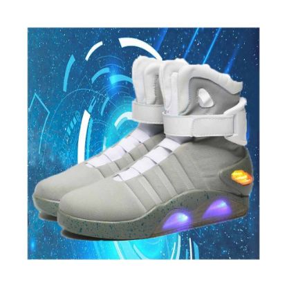 图片 Back To The Future Warrior Basketball Sneakers LED LightUp Shoes Cosplay Costume