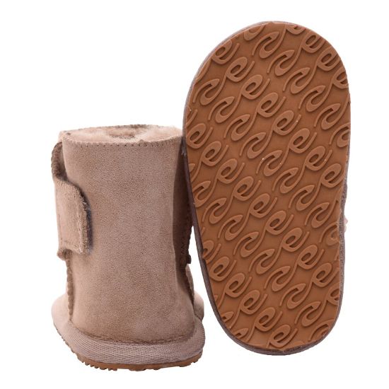 图片 Luxury Sheepskin Baby Boots with Sole