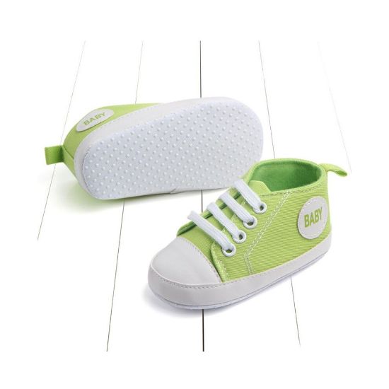 图片 Baby Canvas Classic Sports Sneakers Newborn Baby Boys Girls First Walkers Shoes