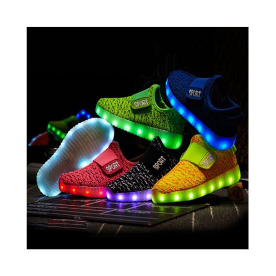 图片 New Sports Children Kids Boys Girls LED Light Up Luminous Sneakers Shoes