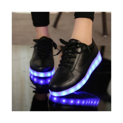 图片 (Black, 27) Unisex Womens&mens Luminous Sneakers