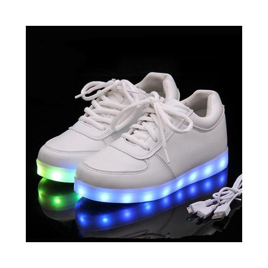 图片 (Black, 27) Unisex Womens&mens Luminous Sneakers