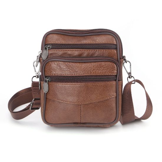 图片 Leather Smallbag Cross Body Bag Shoulder Messenger Side Bag Men'S