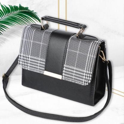 图片 (Black2) Leather Handbags Shoulder Bag Cross Body