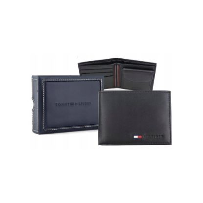 图片 Tommy Hilfiger Leather Billfold Wallet With Coin Pocket Men's Wallets