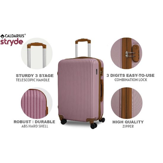 图片 Hard Shell + ABS Medium 24'' Suitcase Trolley