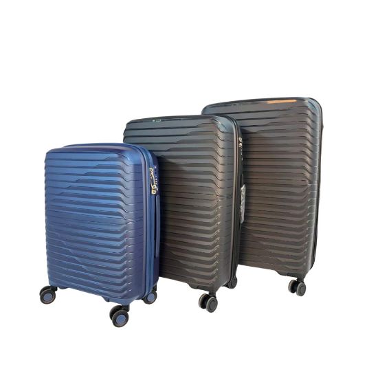 图片 Set of 3 Suitcase Luggage Hard Shell PP Cabin Case